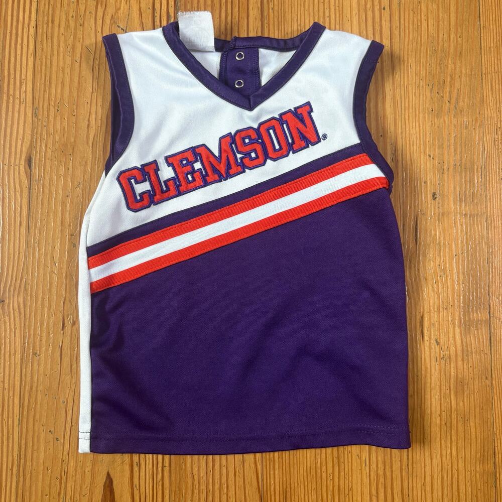 Rivalry Threads Clemson Tigers purple white‎ cheer tank SIZE 4